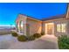 Exterior features desert landscaping, concrete walkway, and desert views at 1992 Fort Halifax St, Henderson, NV 89052