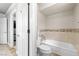 Bathroom featuring a toilet and separate shower/tub, ensuring privacy and functionality at 2233 Marlboro Dr, Henderson, NV 89014