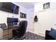 Office featuring a large desk, built-in shelves, and ample storage space at 2665 Piroli St, Henderson, NV 89044