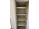 Linen closet features shelving for storage at 2705 Howard Dr, Las Vegas, NV 89104