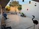 Private backyard with a sitting area and plants at 3630 Mckinley Ave, Las Vegas, NV 89121