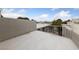 Outside patio with a white fence and a view of the neighborhood at 3630 Mckinley Ave, Las Vegas, NV 89121