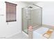 This bathtub and shower is perfect for relaxing at home at 3732 Via Gennaro, Henderson, NV 89044