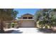Charming two-story home with landscaped front yard and covered porch at 5413 Bristol Bend Ct, Las Vegas, NV 89135