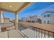 Balcony overlooking neighborhood homes under a sunny sky with nice railing at 6221 Desert Orchid Way, Las Vegas, NV 89141