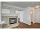 Cozy living room featuring a fireplace and modern flooring at 8231 Wildfire St, Las Vegas, NV 89123