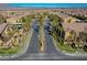 Aerial view of a palm tree-lined street in the neighborhood at 8250 N Grand Canyon Dr # 2059, Las Vegas, NV 89166