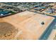 An aerial view of vacant land in a new residential development ready to be built on at 8825-1 S Monte Cristo Way, Las Vegas, NV 89113