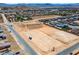 Aerial view of a vacant lot ready for new construction in a neighborhood at 8825-1 S Monte Cristo Way, Las Vegas, NV 89113