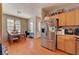 The kitchen and dining room are combined into one open and bright space at 9413 Ironsend St, Las Vegas, NV 89143
