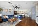 Spacious living room offering seamless transitions into the kitchen and dining areas, ideal for modern living at 1404 Colony Pine St, Las Vegas, NV 89144