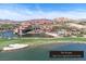 Aerial view of The Westin, Lake Las Vegas Resort & Spa, and the surrounding golf course at 21 Via Visione # 201, Henderson, NV 89011