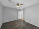 A spacious bedroom with a ceiling fan and an entrance leading to an adjacent room at 2832 Aragon Terrace Way, Henderson, NV 89044