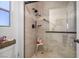 Modern shower with a glass door, sleek fixtures, and tiled walls at 3112 Hayden Ct, Las Vegas, NV 89134