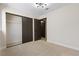 Bedroom features closet with sliding doors and convenient interior storage at 3853 Kellogg Ave, Las Vegas, NV 89115