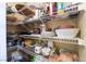 Walk-in pantry with wire shelving, offering ample storage space for kitchen essentials at 502 Fragrant Orchard St, Henderson, NV 89015