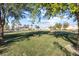 Lush community park with mature trees and a gazebo at 6317 Beige Bluff St # 3, North Las Vegas, NV 89081