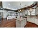 Modern kitchen featuring a center island and an open concept design at 6689 Sparks Ave, Las Vegas, NV 89142