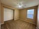 Bedroom with window and closet at 8683 Bella Jewel Ave, Las Vegas, NV 89178