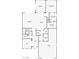 Detailed floorplan showcasing layout of living spaces, kitchen, bedrooms, and garage in the residence at 9519 Chandler Springs Ave, Las Vegas, NV 89148