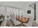 Contemporary dining area with wine storage, blending functionality and style at 1320 Enchanted River Dr, Henderson, NV 89012
