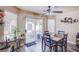 Cozy dining area with a sliding glass door that leads to an outdoor patio at 1933 Orchard Valley Dr, Las Vegas, NV 89142