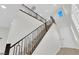 Modern staircase with stylish railing and abundant natural light at 2865 Victorian Rd, North Las Vegas, NV 89086