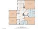 Detailed floor plan showcasing the layout of the home, including bedrooms, bathrooms, and living spaces at 336 S Milan St, Henderson, NV 89015
