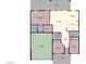 Detailed floor plan showcasing the layout of the home, including bedrooms, bathrooms, and living areas at 341 Grapevine Rd, Mesquite, NV 89027