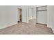 Cozy bedroom with neutral carpet and closet at 3672 Angela Robin St # 206, Las Vegas, NV 89129