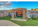 Beautiful backyard gazebo featuring a bar area, seating, and a relaxing ambiance at 4055 Planetary Ln, Las Vegas, NV 89115