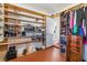 Spacious walk-in closet featuring extensive shoe and clothing storage at 4258 E Twain Ave, Las Vegas, NV 89121
