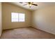 Spacious primary bedroom with carpet flooring, a large window, and neutral walls at 629 Bright Lights Ave, North Las Vegas, NV 89031