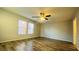 Large bedroom with ceiling fan and natural light at 7985 Flower Seeds St, Las Vegas, NV 89139