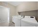 Functional laundry room with counter space, cabinetry, and modern appliances at 1091 E Sunset Rd, Henderson, NV 89011