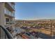 Balcony view showcasing the city skyline and mountain backdrop at 200 W Sahara Ave # 1711, Las Vegas, NV 89102