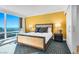 Inviting bedroom featuring city views and stylish decor at 2000 N Fashion Show Dr # 5326, Las Vegas, NV 89109