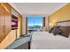 Bright bedroom with city views and custom built-in storage at 2000 N Fashion Show Dr # 5326, Las Vegas, NV 89109