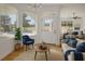 Cozy living room with a pool view at 2265 Lauren Dr, Las Vegas, NV 89134