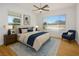 Stylish main bedroom suite with a view at 2265 Lauren Dr, Las Vegas, NV 89134