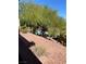 Peaceful backyard view showcases mature trees and a glimpse of the community pool from the patio area at 231 W Horizon Ridge Pkwy # 514, Henderson, NV 89012