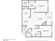 Detailed floor plan showcasing layout of bedrooms, bathrooms, kitchen, living room, and outdoor patio at 2606 S Durango Dr # 276, Las Vegas, NV 89117