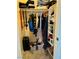 Organized closet with shelving, hanging space, and storage for clothes and accessories at 4833 Integrity St, North Las Vegas, NV 89031