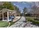 Inviting covered picnic area with tables and manicured landscaping perfect for community gatherings at 8213 Cabin Springs Ave, Las Vegas, NV 89131