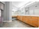 Bathroom with a large vanity and double sinks at 9725 La Cienega St, Las Vegas, NV 89183