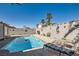 Backyard pool with lounge chairs, perfect for relaxation and enjoying sunny days at 1110 Legato Dr, Las Vegas, NV 89123