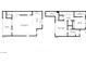 Detailed floor plan showcasing the layout of the home with labeled rooms and dimensions at 11256 Rainbow Peak Ave # 207, Las Vegas, NV 89135