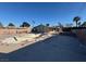 Backyard showcasing an unfinished pool with landscaping work needed, under a bright, clear sky at 1275 Westwind Rd, Las Vegas, NV 89146