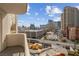 Enjoy city views from this private balcony at 135 E Harmon Ave # 701, Las Vegas, NV 89109