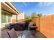 Enclosed patio featuring a built-in grill and hot tub at 2149 Morro Vista Dr, Las Vegas, NV 89135